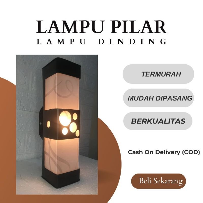 Lampu Pilar/Lampu Teras/Lampu Dinding Minimalis