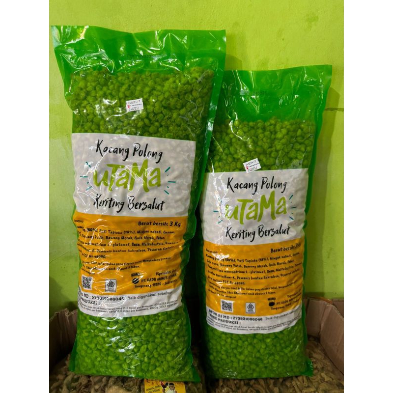 

Kacang Polong Keriting Bersalut 250gram | 500gram