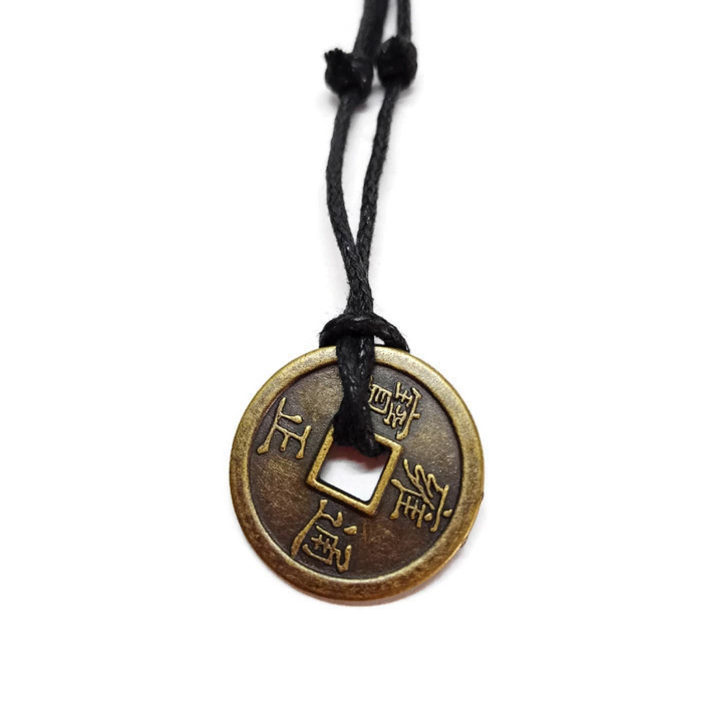 Robagin KL61 Koin Logam Kalung Pria Wanita Aksesoris Keren Stainless Anti Karat Cowok Cewek Korea