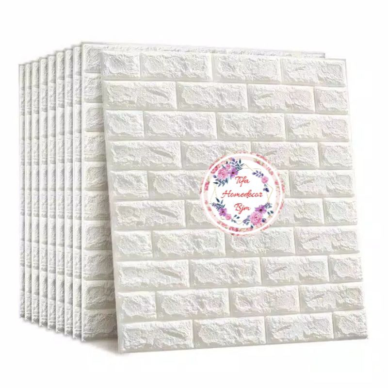 WALLPAPER 3D FOAM MOTIF BATA TEBAL 6MM