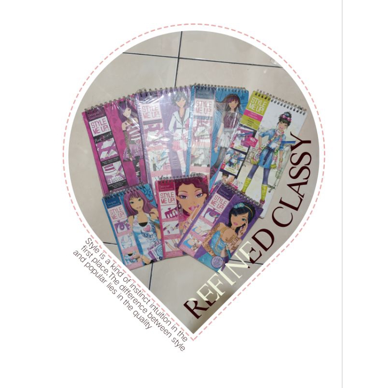 

SALE! Style me up ! designer sketchbook fashion & stickers