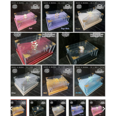 

Kotak Seserahan Pernikahan Set Lengkap Isi 4 Box Hantaran Parsel Mika