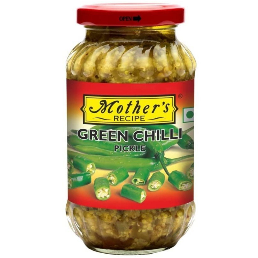 

Acar India GREEN CHILLI PICKLE MOTHER'S RECIPE 400G / acar Cabe Hijau / Saos