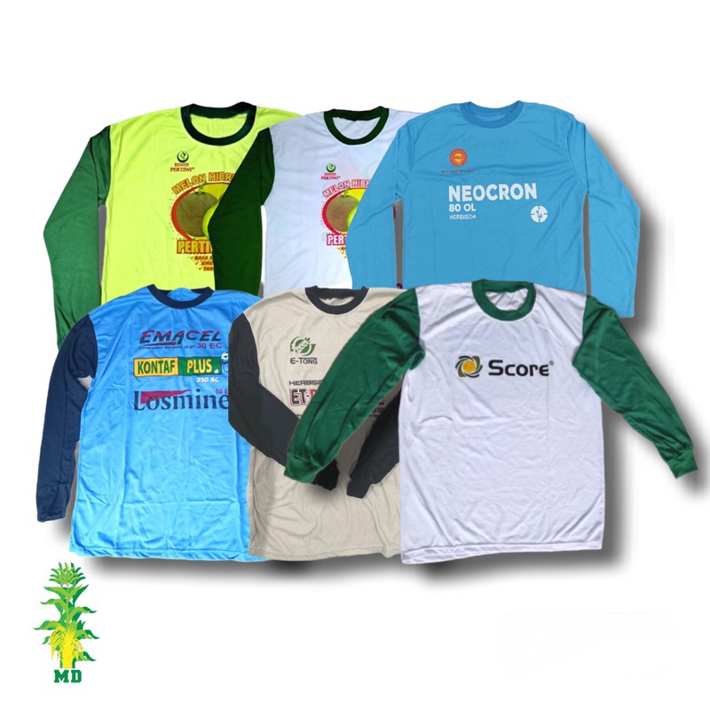 Kaos proyek /  kaos pertanian lengan panjang random / kaos lengan panjang tebal / kaos sawah / kaos 