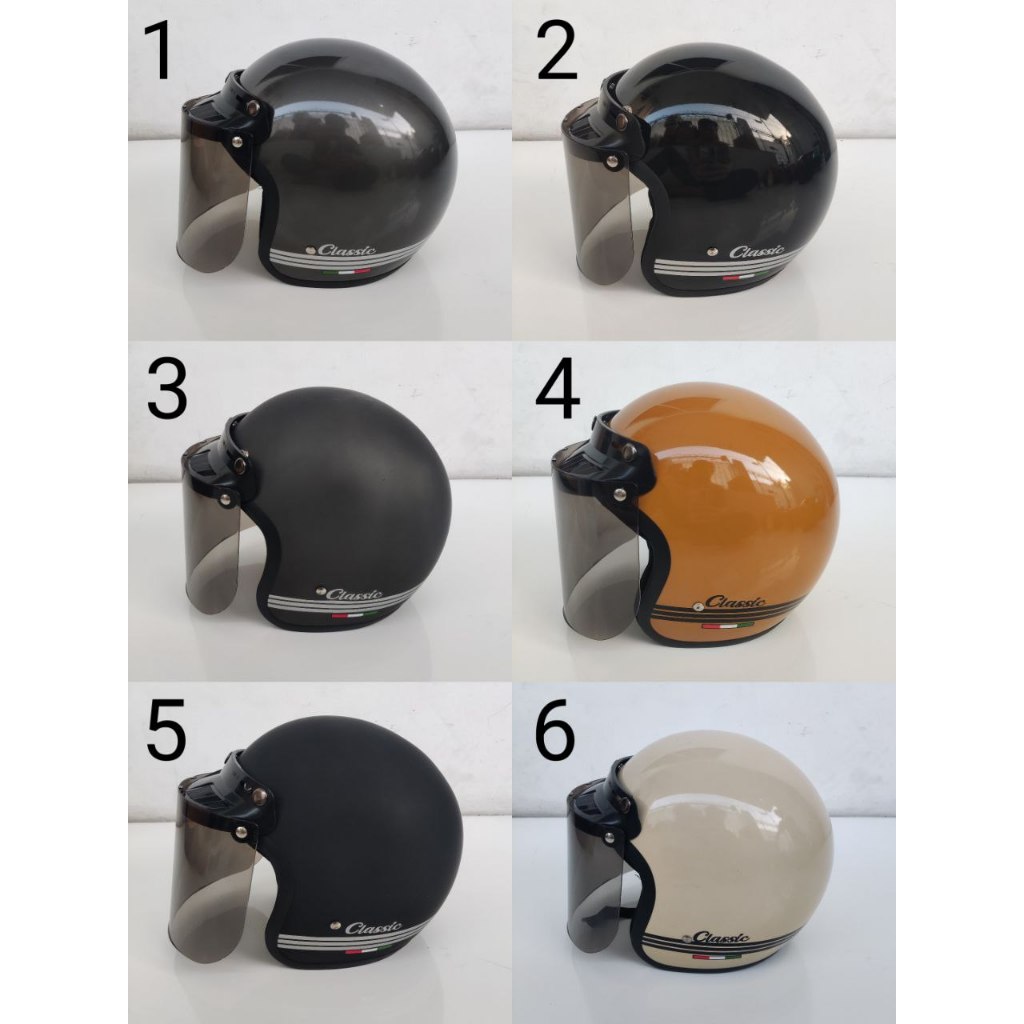 Helm Helmet Bogo Classic Helm Retro Dewasa Pria & Wanita