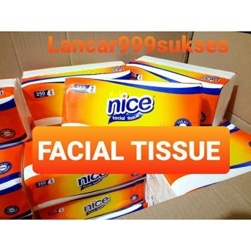 Tissue nice 250 sheets 1 kardus tissue nice 250 sheets 1 karton  / tissue nice 250 sheets 1 box