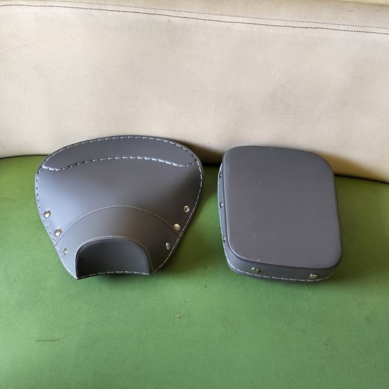JOK VESPA COBOY COVER JOK VESPA PISAH SET DEPAN BELAKANG ABU ABU