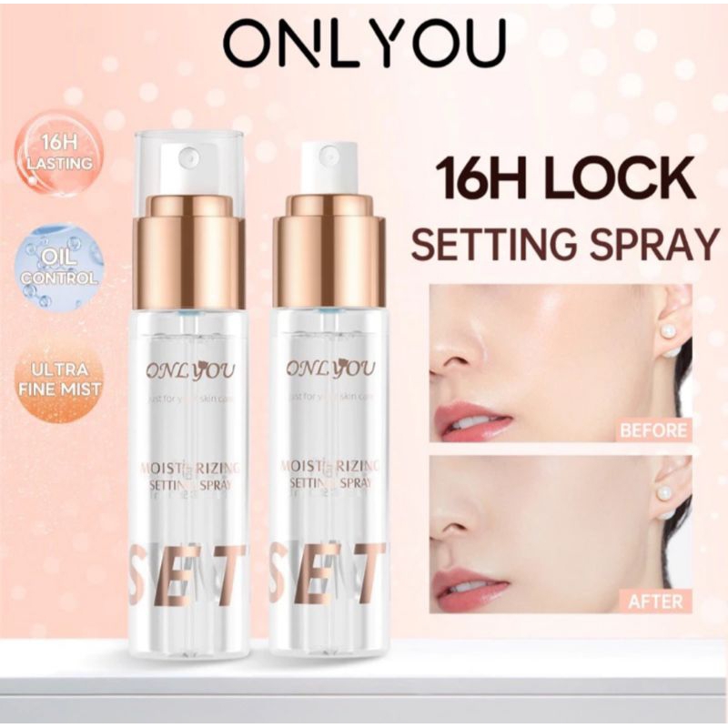 ONLY YOU Makeup Setting Spray Long Lasting/ Makeup Stay Lock Mist / Oil Control / Makeup tahan lama