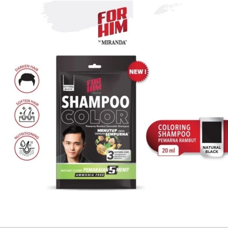 MIRANDA FOR HIM SHAMPOO COLOR SACHET - PEWARNA RAMBUT