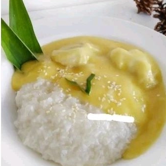 

Ketan dengan Kinca Durian/Duren sticky rice