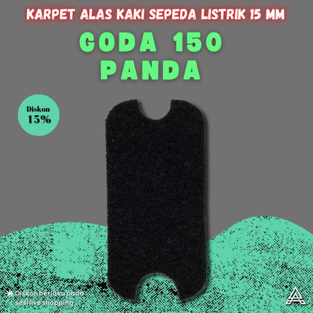 Karpet Sepeda Listrik Goda 150 Panda - Mie Bihun Serabut Premium