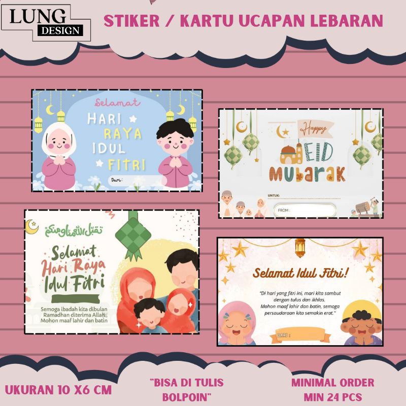 Kartu ucapan ramadhan/Stiker Ucapan Lebaran, Idul Fitri, Ramadhan,Greeting Cards Ramadhan /Stiker Uc