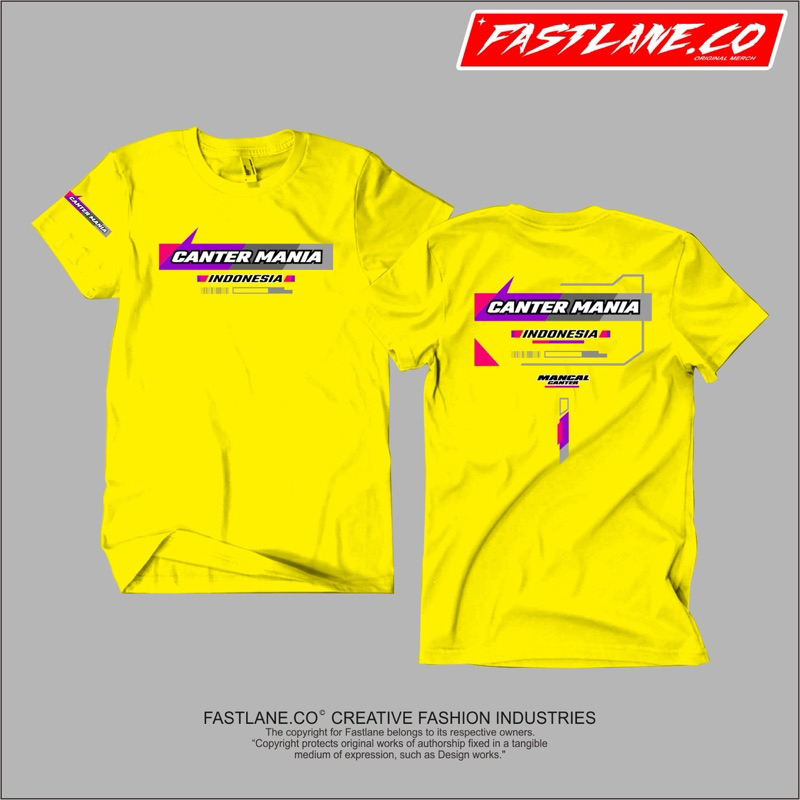 KAOS T-shirt CANTER MANIA INDONESIA / t-shirt DRIVER SATSET free stiker
