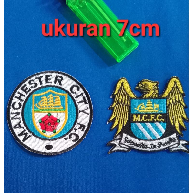 patch bordir logo bola Mancity  manchester city