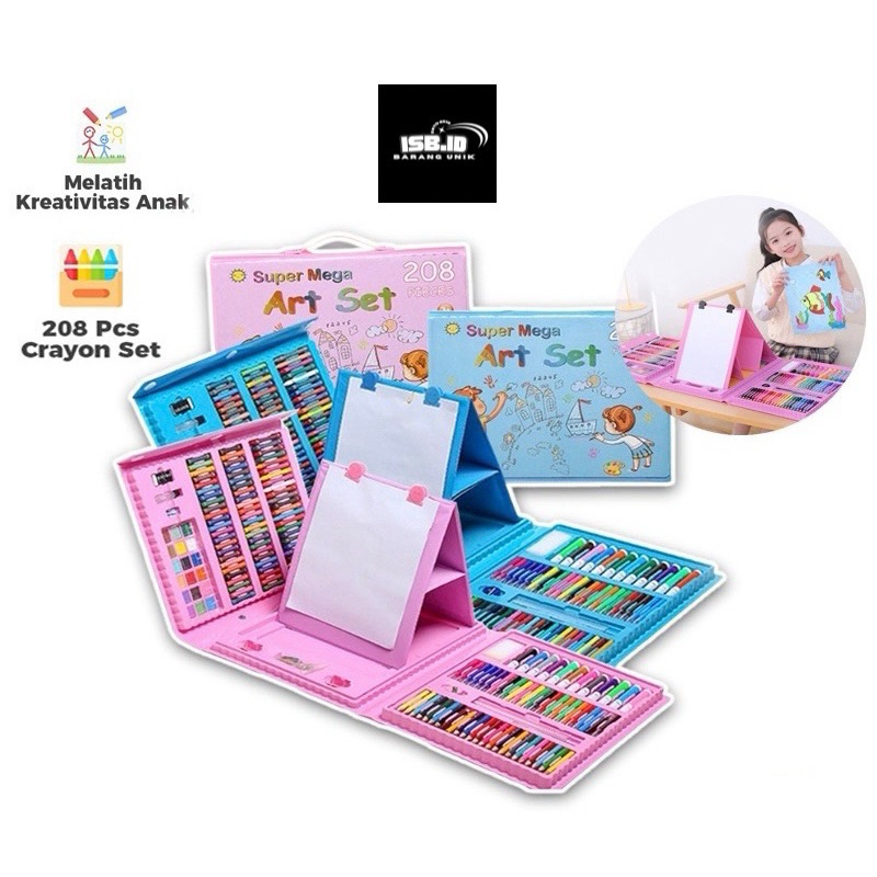 

ART SET 208PCS / 150PCS / 86PCS / 68PCS / CRAYON MEWARNAI / PENSIL WARNA Crayon Set - Crayon Mewarnai - PENSIL