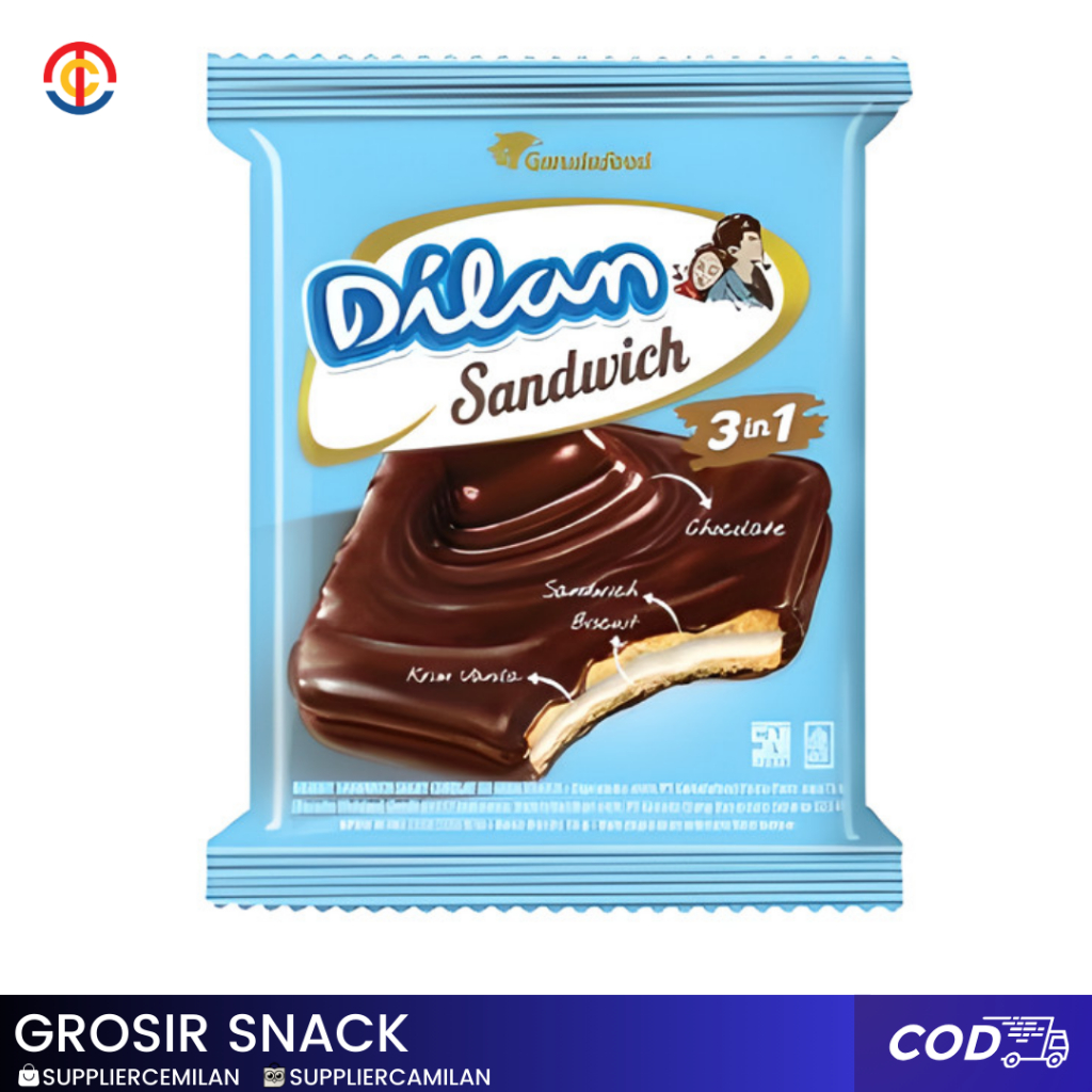 

Dilan Chocolate Sandwich 16gr [ISI 20]