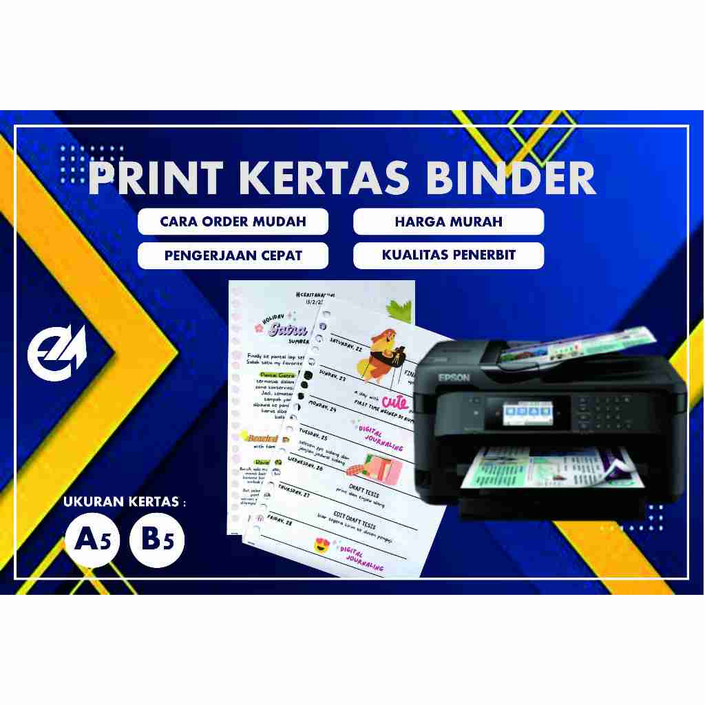 

PRINT KERTAS BINDER / CETAK KERTAS BINDER A5 DAN B5