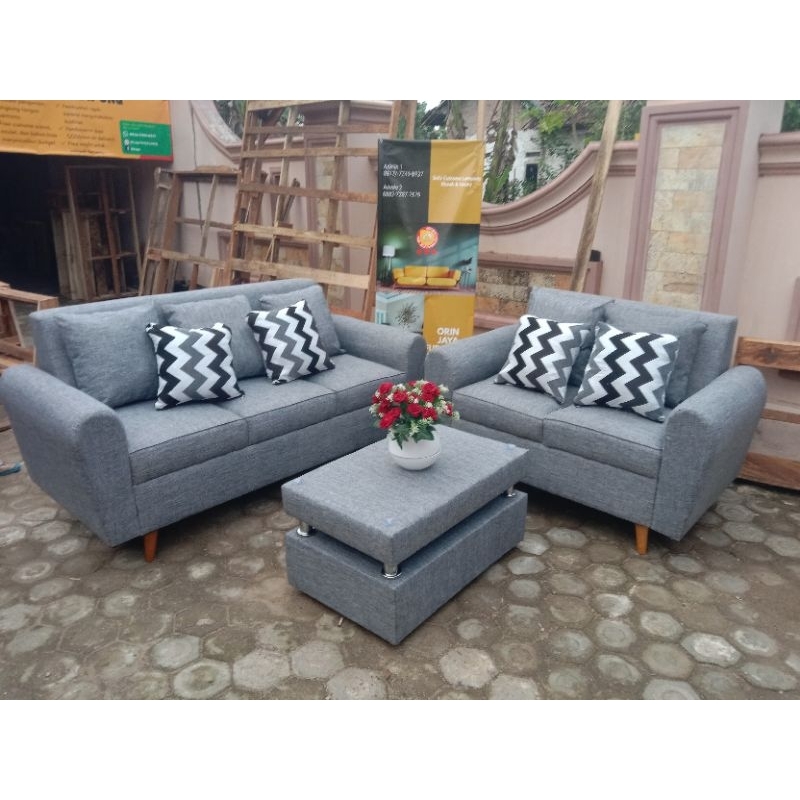 Sofa retro minimalis 3D 2D / sofa Lampung umkm