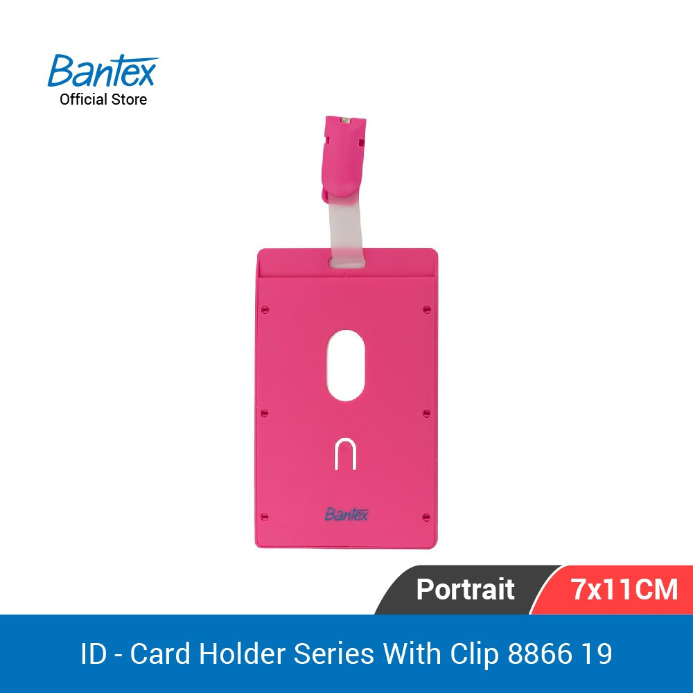 

Bantex ID Card Holder Series With Clip Portrait |N