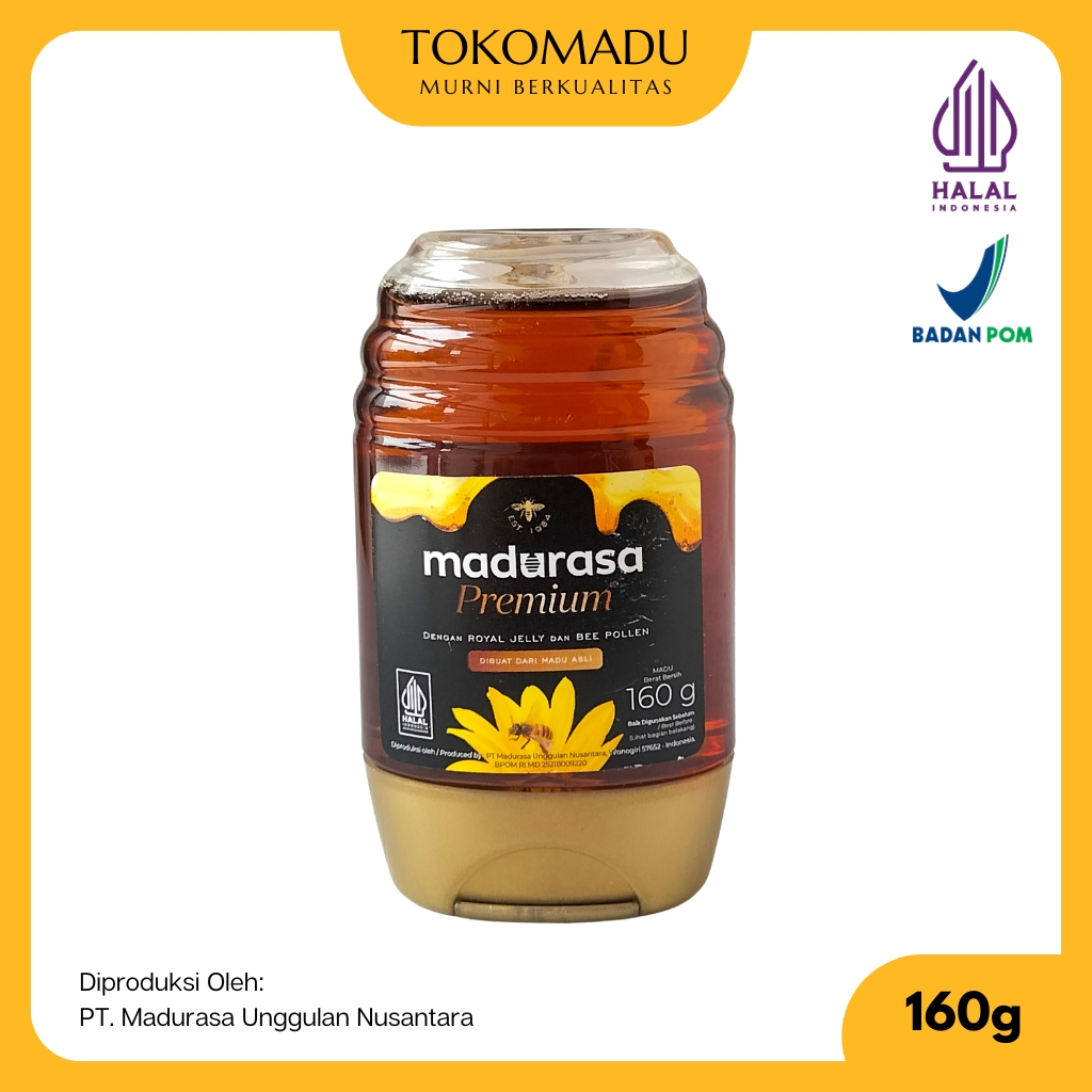 

Madurasa Premium Madu Asli Plus Royal Jelly dan Bee Pollen 160 gr Original