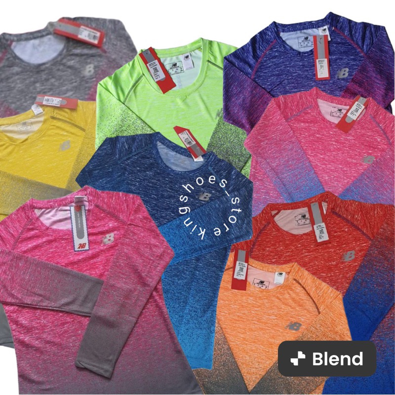 kaos gym zumba yoga senam lengan panjang wanita