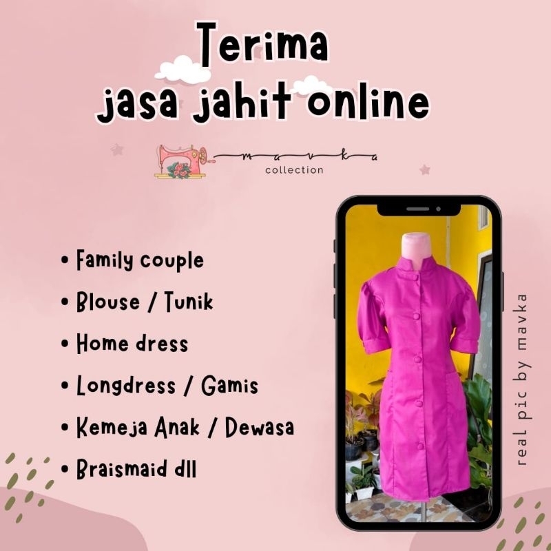 OPEN SLOT BULAN NOVEMBER - DESEMBER //JASA JAHIT ONLINE /JAHIT BAJU / JAHIT ONLINE / JAHIT CUSTOME b