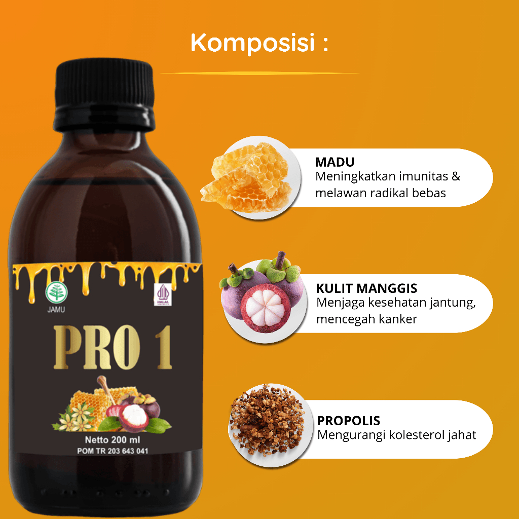 

Madu Pro 1 Suplemen Imun Booster