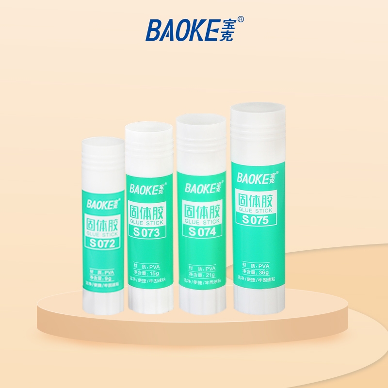 

BAOKE Glue Stick / Batang Lem Kertas 9g/15g/21g/36g Perekat Kuat Mudah Digunakan