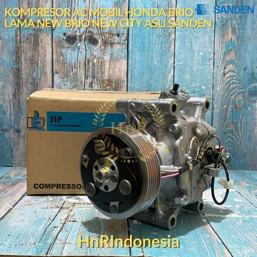 Kompresor AC Mobil Honda Brio Lama New Brio New City COMPRESSOR ASLI SANDEN