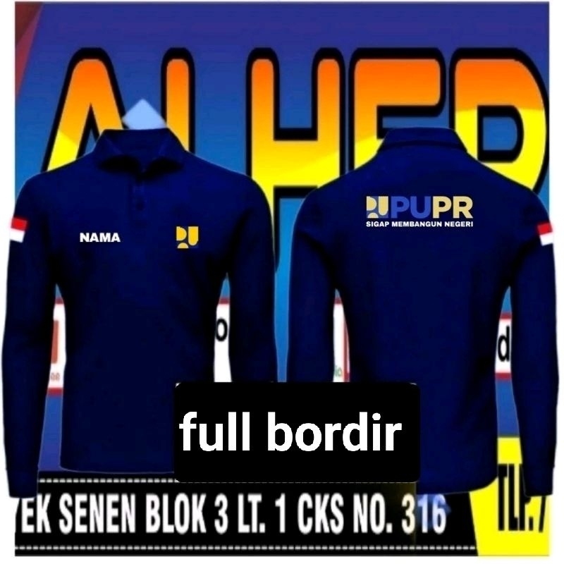 kaos pupr baju pupr seragam pupr kaos kerah pupr polo shirt pupr poloshirt pupr kaos dinas pekerjaan