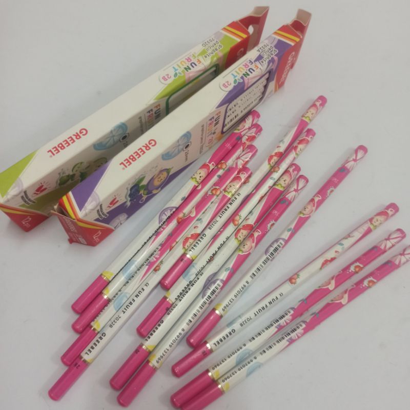 

Pensil 2B Greebel Karakter / Pensil Kayu 2B Hitam