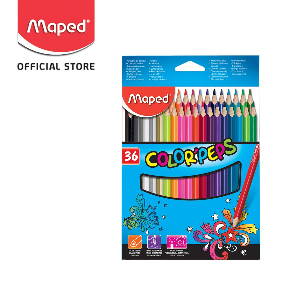 

Maped Pensil Warna Color'Peps 36' - Cardboard