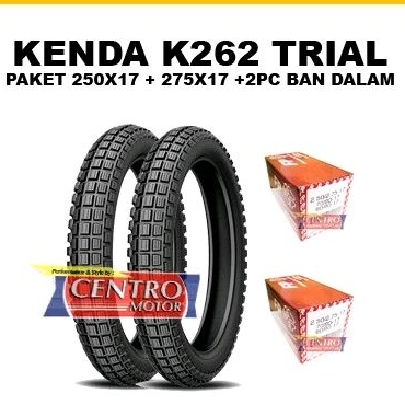 KENDA TRIAL K262 PAKET 2PC BAN LUAR+2PC BAN DALAM