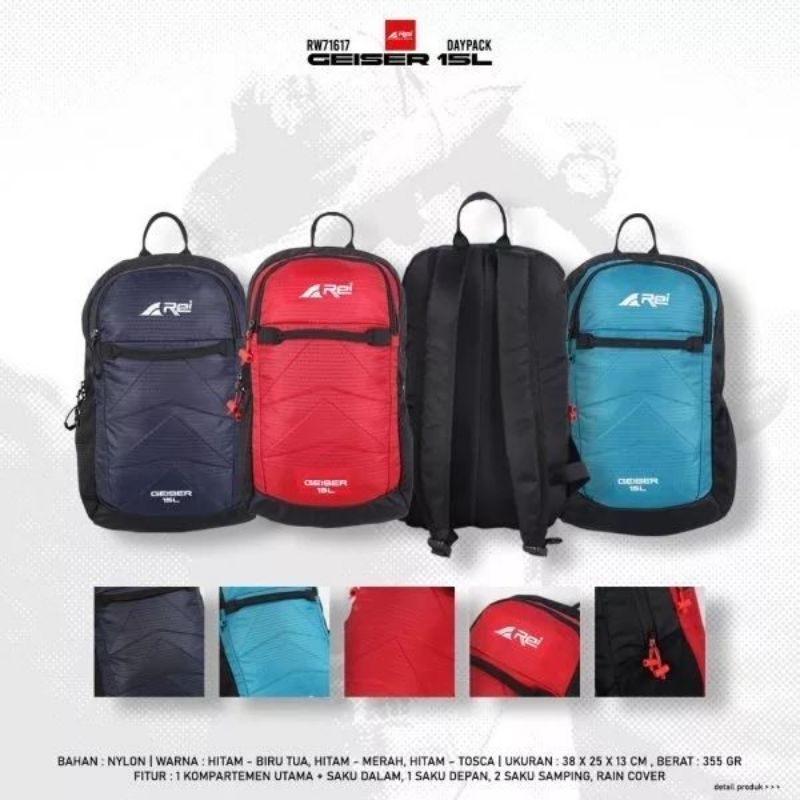 Tas Ransel Pria Geiser 15 Liter Arei Outdoorgear