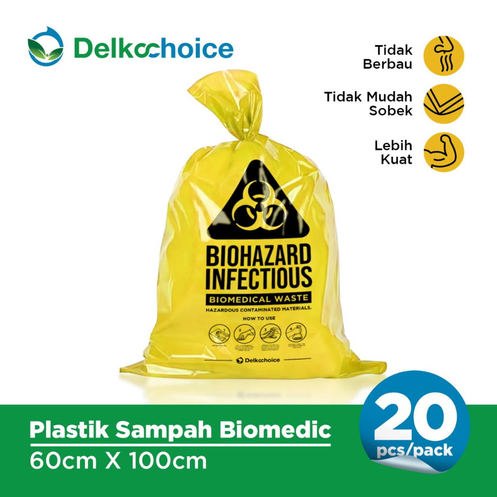 Kantong Plastik Sampah Kuning 60x100 Plastik Sampah Medis