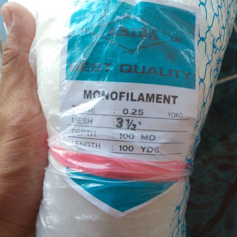 jaring ikan ARIDA 3½ INCH 0.25 100MD/100YDS YOKO JARING ARIDA