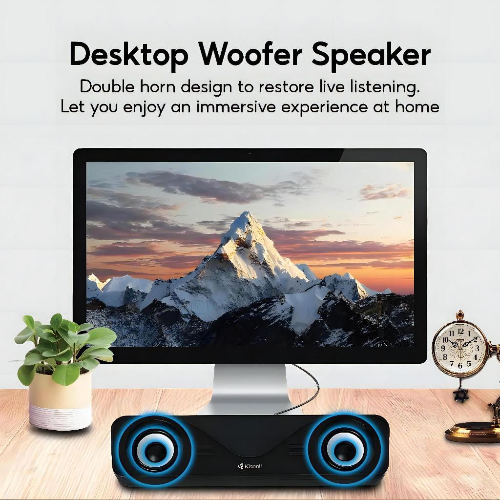Kisonli Speaker Laptop / Komputer Soundbar I-610-3
