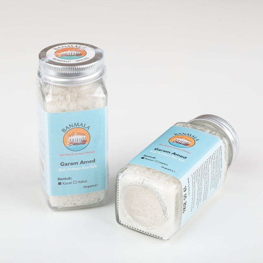 

Banmala Garam Kusamba / Amed Laut Bali Gourmet Sea Salt Botol Kaca Salt Shaker 70gr