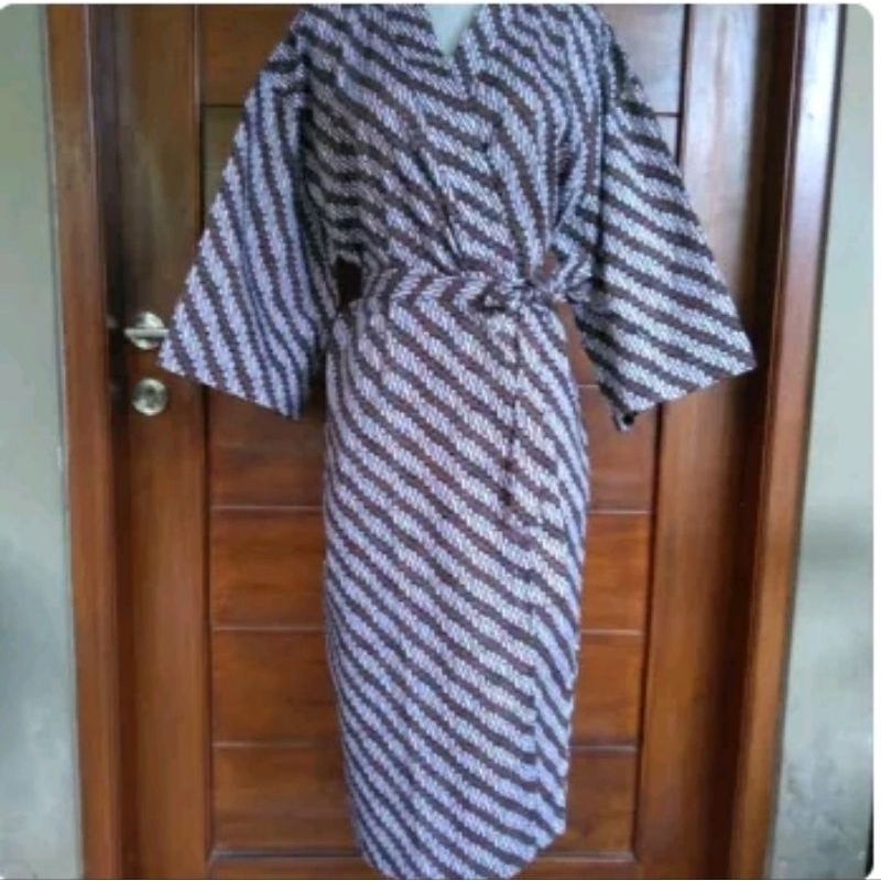 Kimono Baju Tidur  Pria Wanita Motif Batik All Size