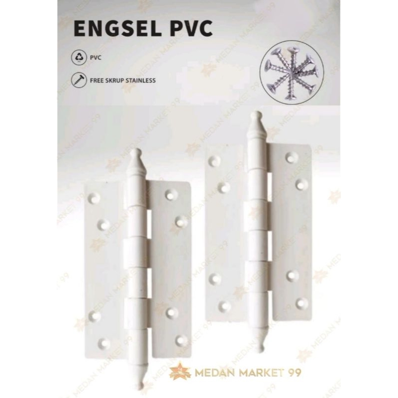 ENGSEL PINTU PVC | ENGSEL PINTU PLASTIK | ENGSEL KAMAR MANDI/ TOILET | ENGSEL PINTU PLASTIK