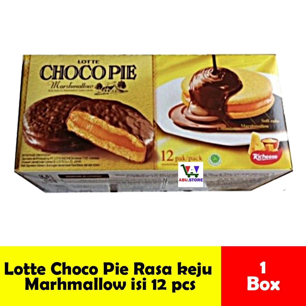 

Lotte Choco Pie isi keju Marhmallow - Kemasan Box isi 12 pcs