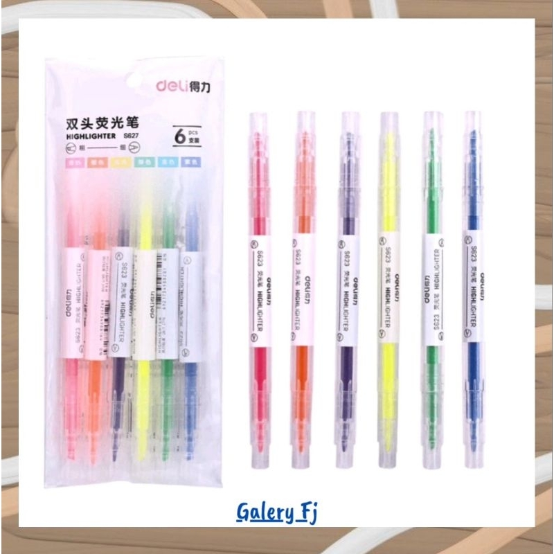 

STABILO WARNA WARNI 6PCS PEN 2 SISI/STABILO BOLAK BALIK 6 WARNA