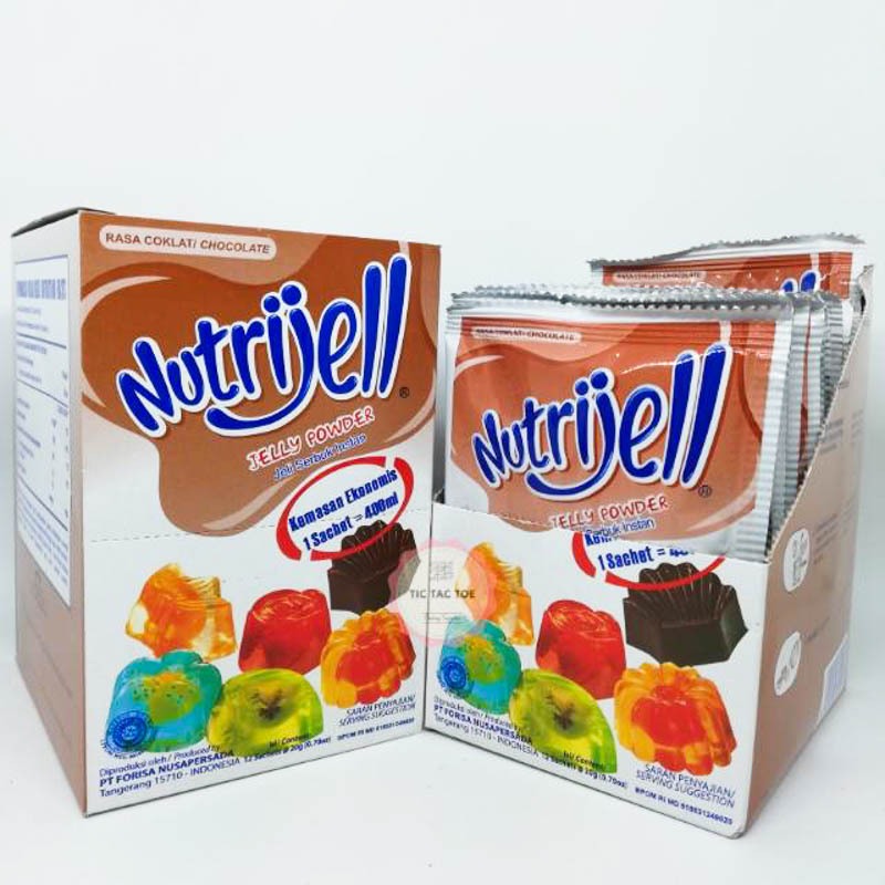 

NUTRIJELL COKLAT 30GR X 1PCS JELLY POWDER RASA COKLAT KEMASAN SACHET