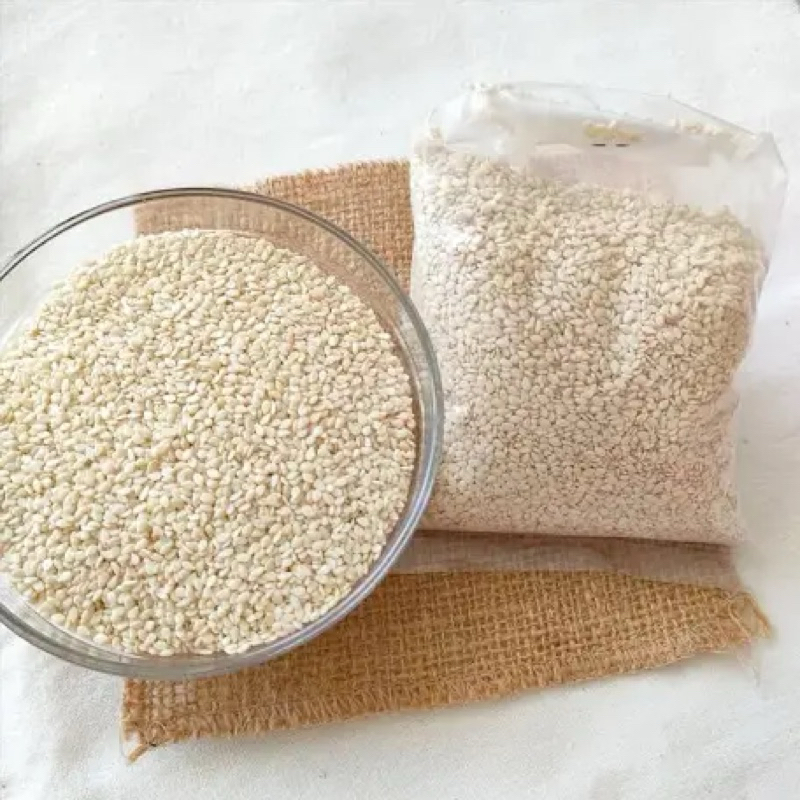 

Wijen Putih White Sesame 1 Kg / Biji Wijen Import Sesame / Wijen Sangrai