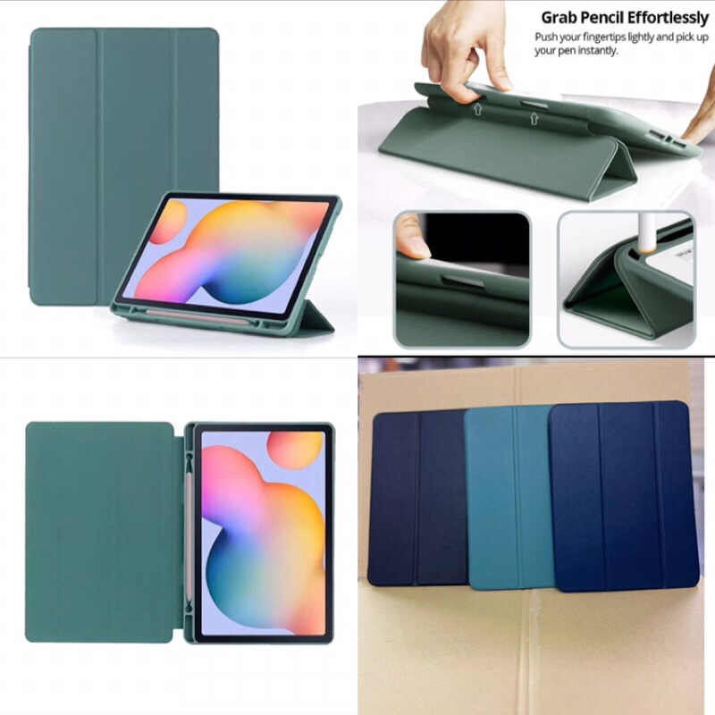 SAMSUNG Tab A8 10.5 2022/X200/X205 FlipCover/BOOC Cover Silikon slot pen Stylus