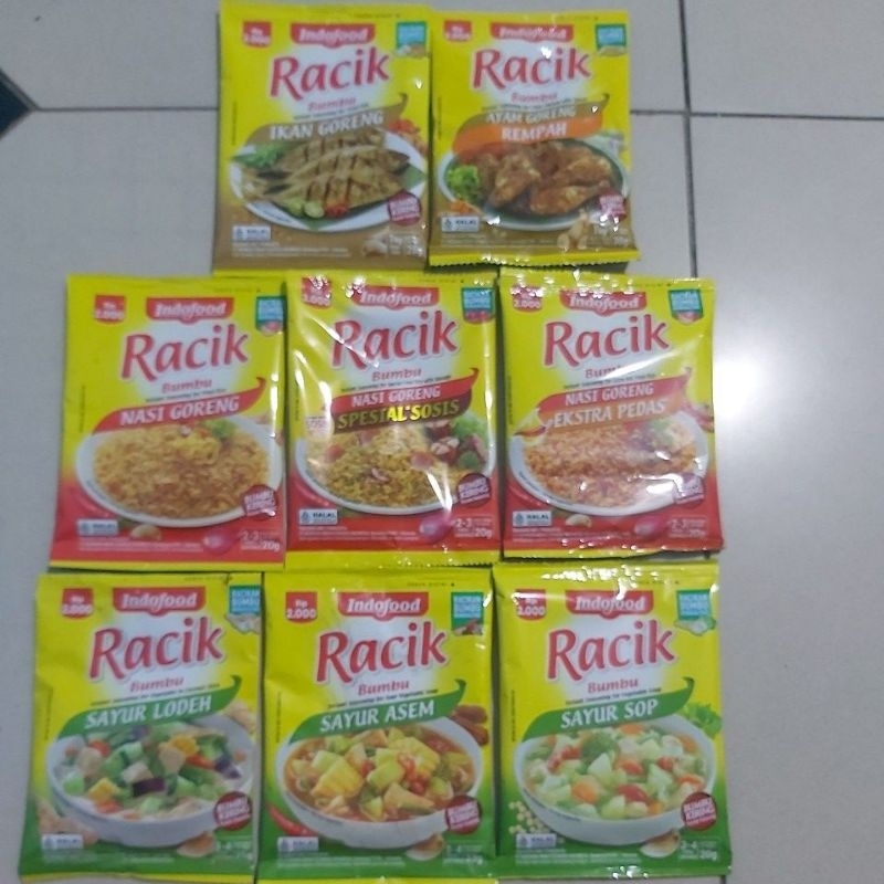 

[1 RENTENG] Indofood Racik Bumbu Isi 10 Pcs