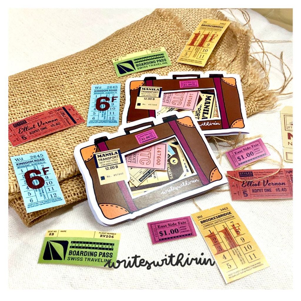 

(writeswithirin) Sticker Flake Ticket Vintage