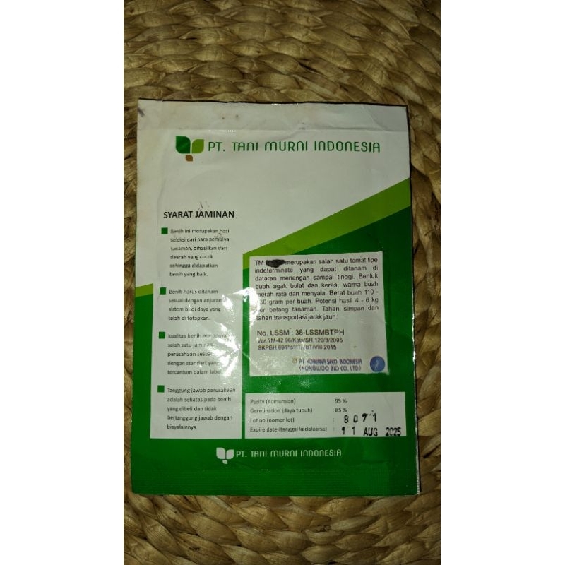 benih tomat tm Marvel 10 gram bibit tomat hibrida dari tani murni