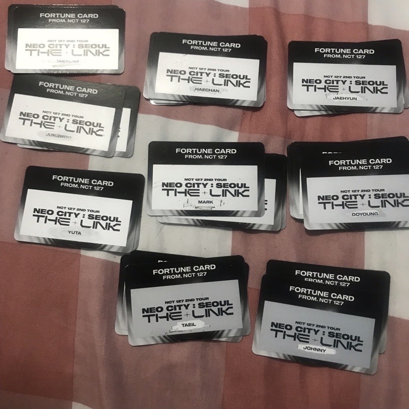 OFFICIAL MD THE LINK PC PHOTOCARD FORTUNE SCRATCH JAEHYUN JUNGWOO HAECHAN DOYOUNG YUTA TAEIL MARK TA