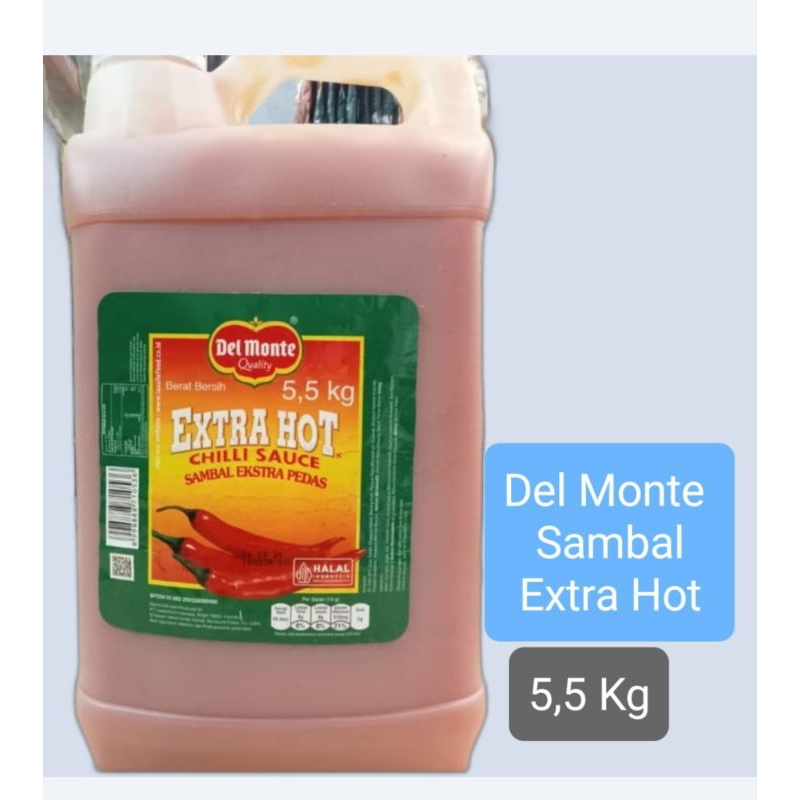 

Delmonte Saus Sambal Extra Hot Galon 5,5 Kg